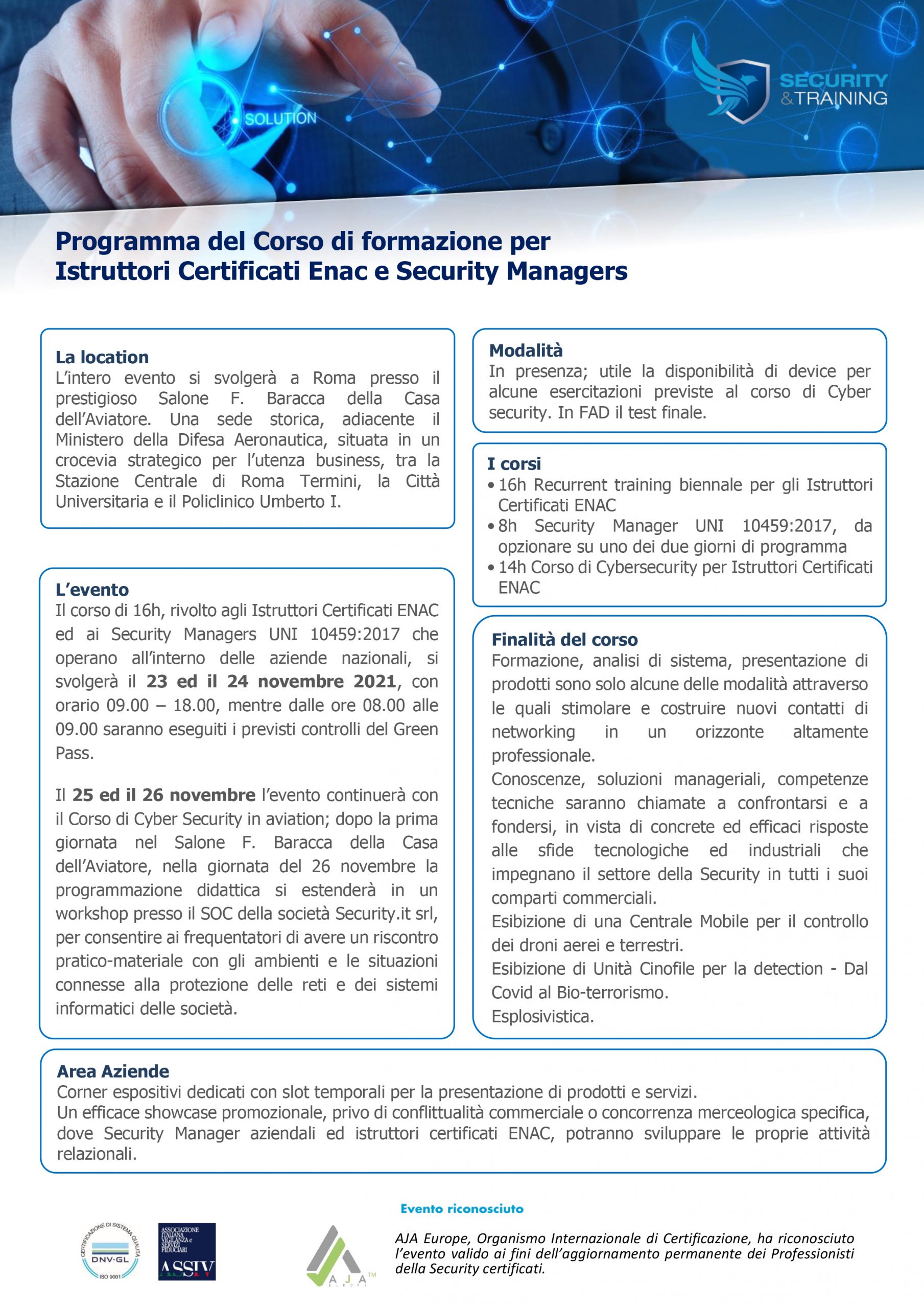 Sicurezza Nuove Minacce E Contromisure - Security And Training